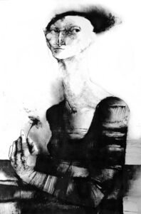 Mujer Con Flor