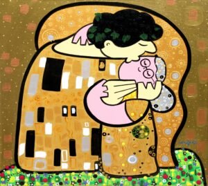 El Beso de Gustav Klimt "El Beso de la Abuelita"