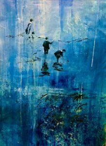 Niños Pescando Azul