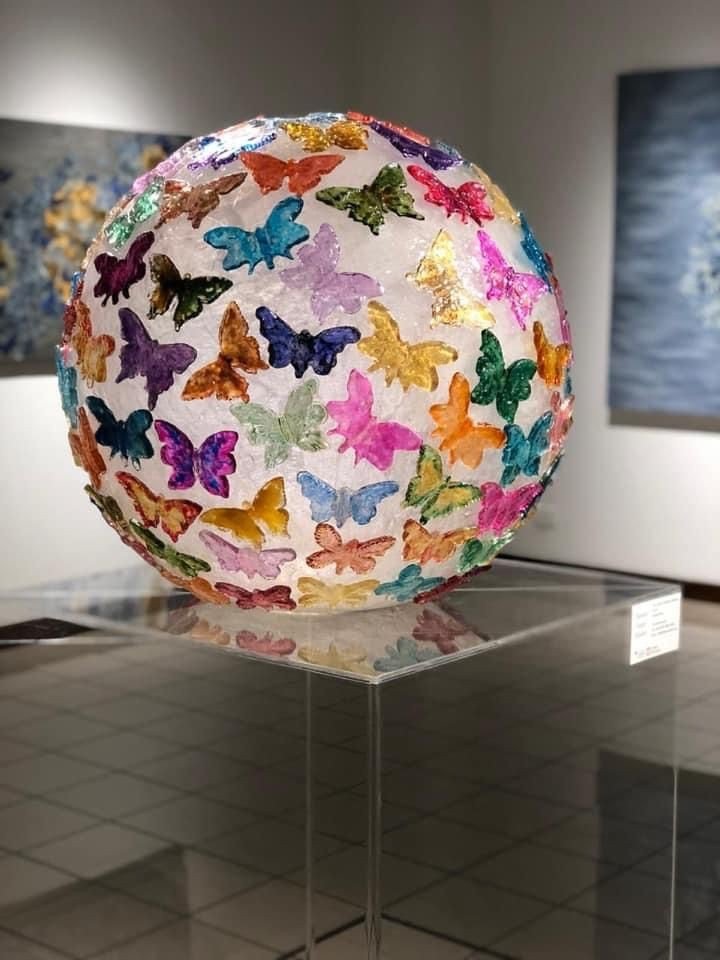 Esfera Cristal de Mariposas