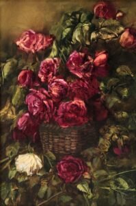 Canasta de Rosas Rojas