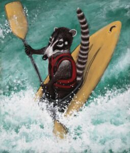 Pizote en Kayak