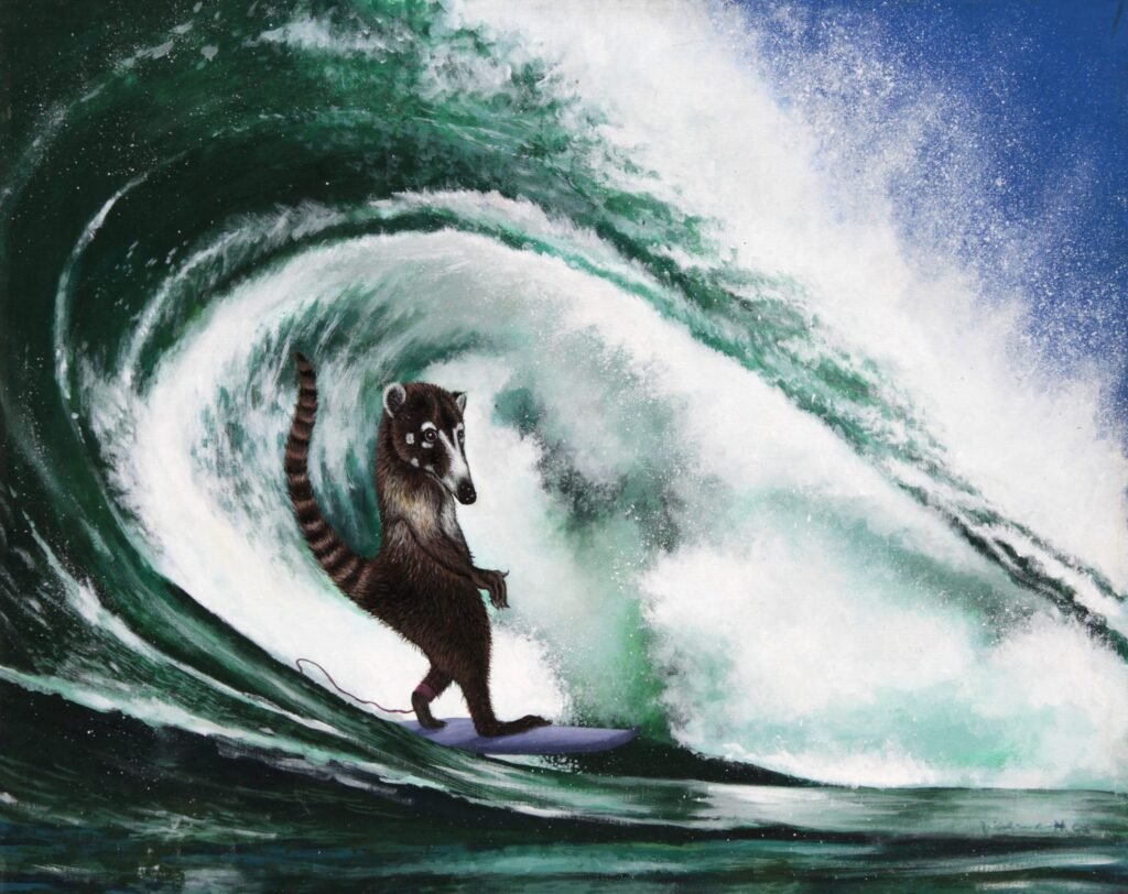 Pizote Surfeando