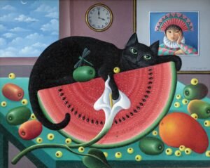 Gato y Sandía