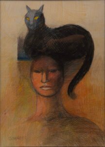 Mujer con Gato