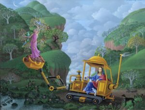 Mona Lisa con Caterpillar