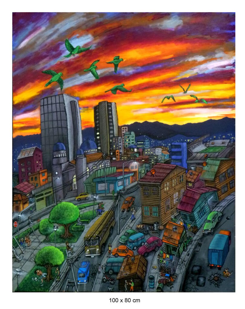 "Ciudad al Atardecer"